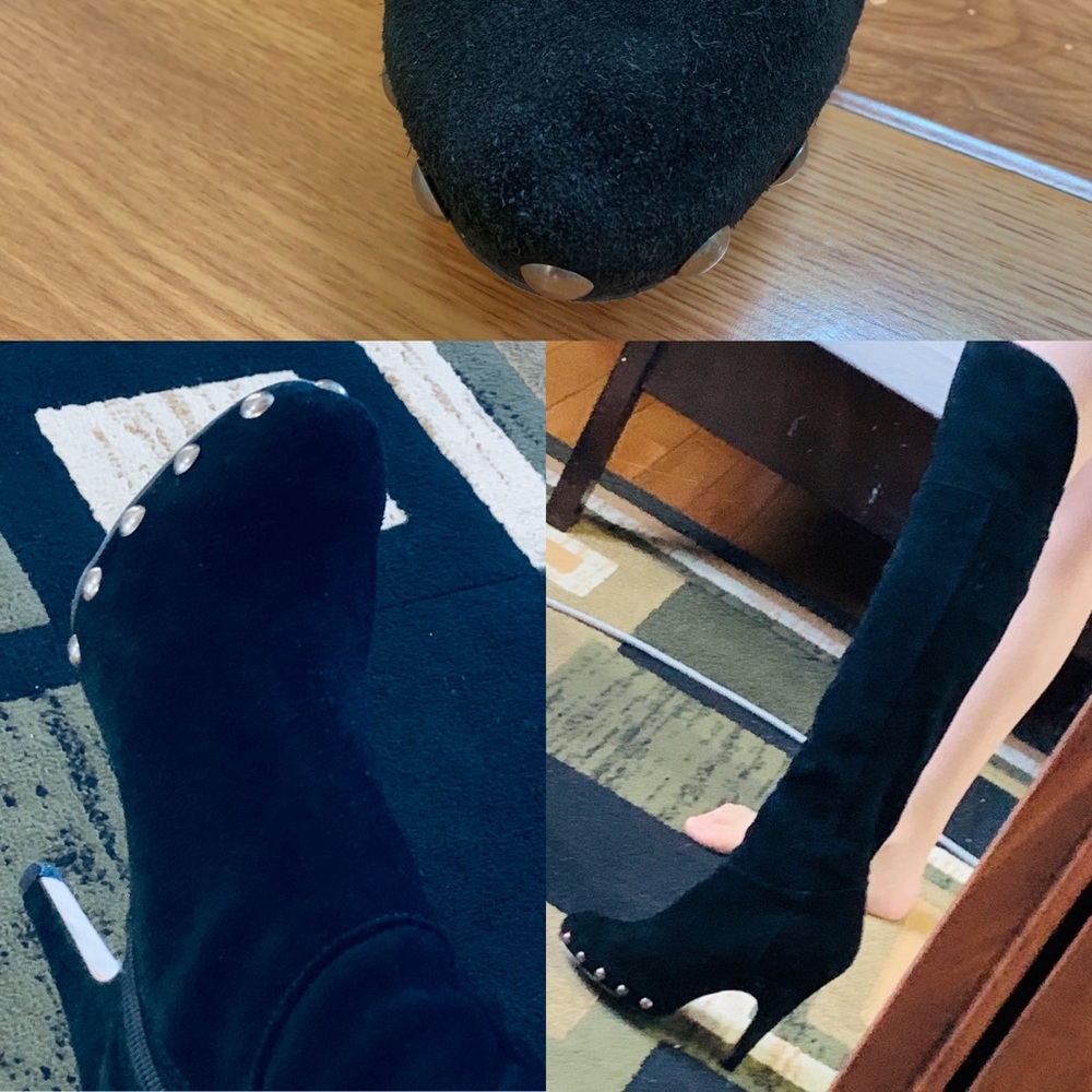 Genuine suede 37 1/2 over the knee boots